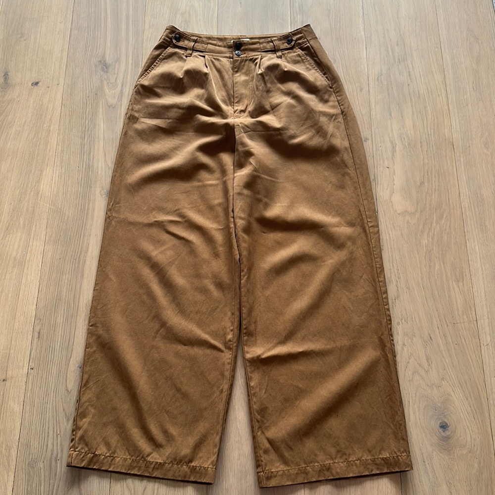 Madewell Harlow Wide-leg trousers in Acorn